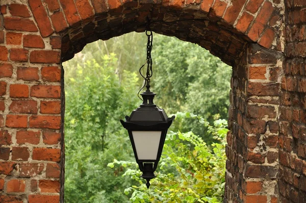 Stock image Chandelier in window