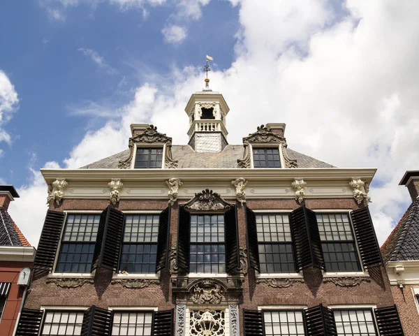 Facade of a Dutch building in Rococo style — Stock Photo, Image