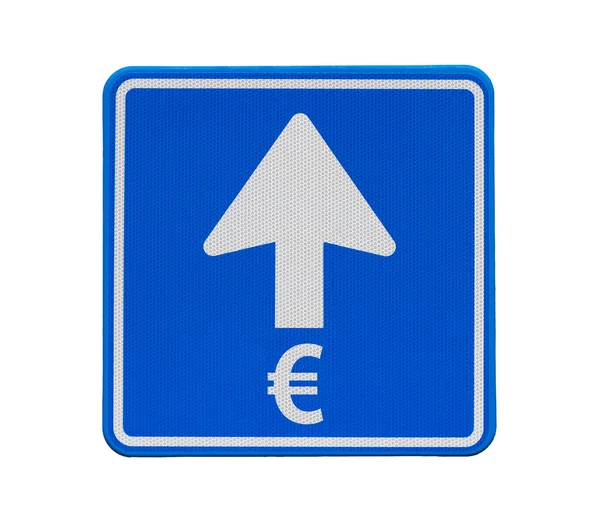 El euro sólo va en una dirección: —  Fotos de Stock