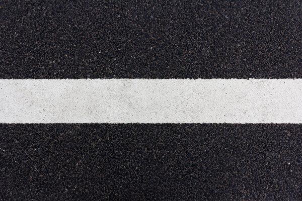 Line painted on the road