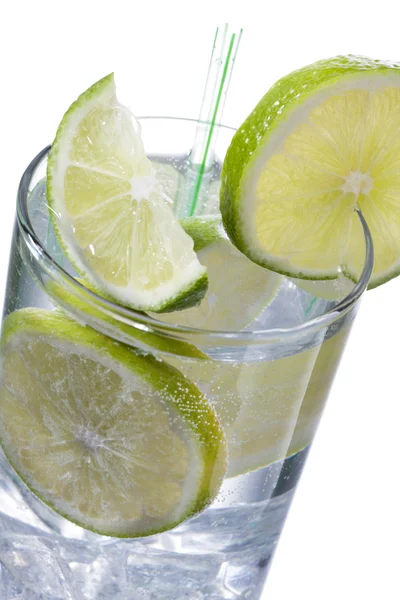 Glass of lime juice — Stock Photo, Image