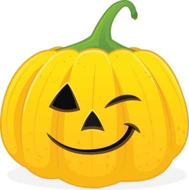 Halloween jackolanten winking clipart