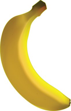 Illustration cartoon banana file on white background