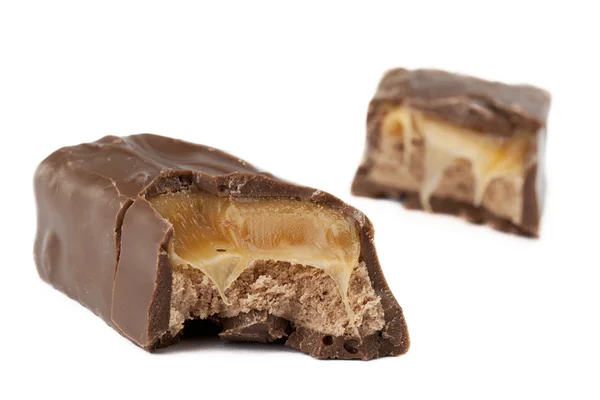 Caramel chocolate bar — Stock Photo, Image