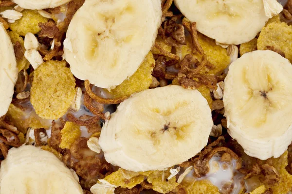 Cereales con plátano —  Fotos de Stock