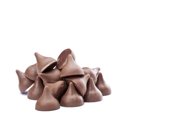 Bunch of chocolate kisses — Stock Photo, Image