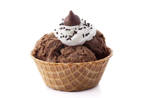 巧克力冰淇淋 — 图库照片