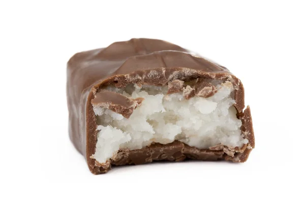 充填ココナッツのチョコレート ・ バー — ストック写真