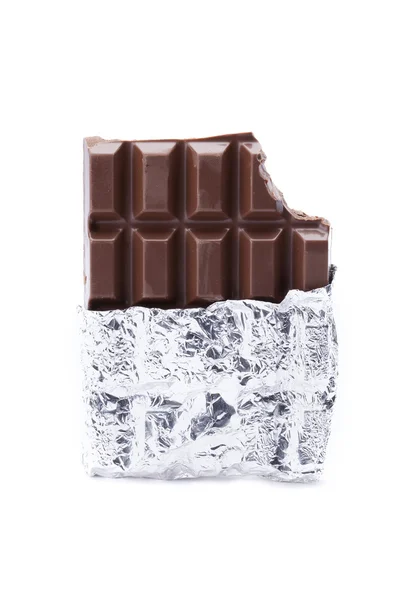 Imagen de cerca de una barra de chocolate — Foto de Stock
