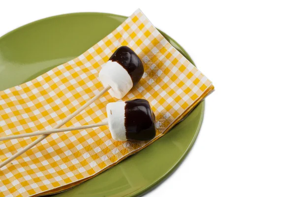 Marshmallow chiusi in bastone — Foto Stock