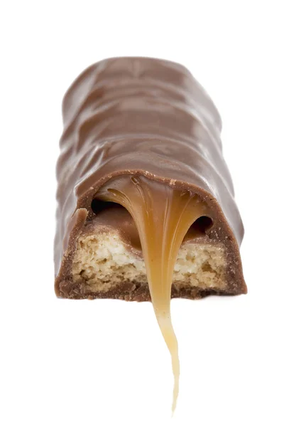 Barra de chocolate con caramelo — Foto de Stock