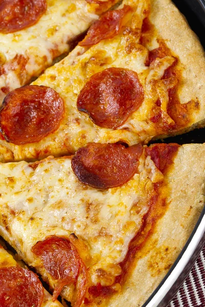Cropped image of a pizza — Stock Photo, Image