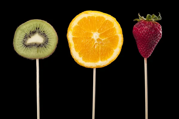 Frutas na vara — Fotografia de Stock