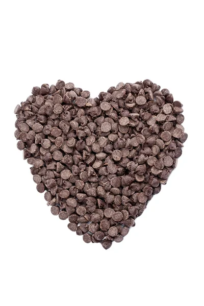 Forma del cuore fatta di cioccolatini — Foto Stock