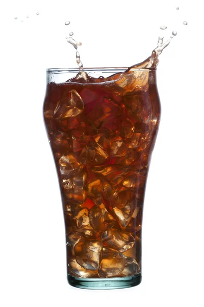 Склянка льодового холодного напою — стокове фото