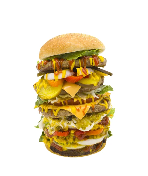 Obří hamburger — Stock fotografie