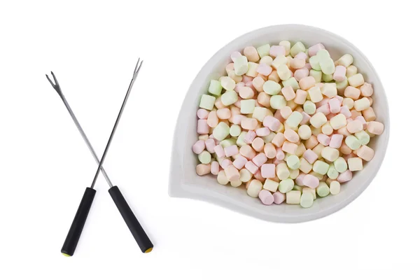 Marshmallows with a stick — Stock Photo, Image