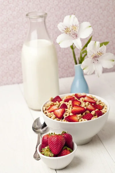 Red berries cereal — Stock Photo, Image