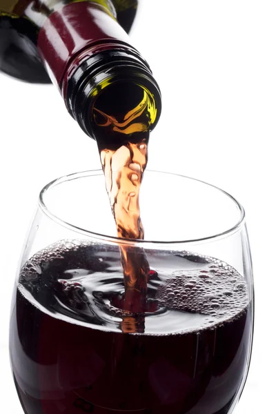 ไวน์แดงในแก้ว — ภาพถ่ายสต็อก