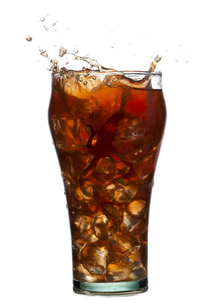 Salpicar bebida cola — Foto de Stock