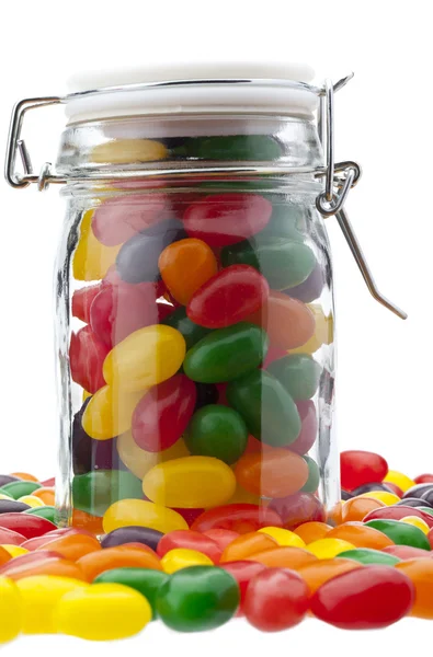 Jelly bean jar — Stock Photo, Image