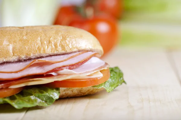 Sandwich en primer plano — Foto de Stock
