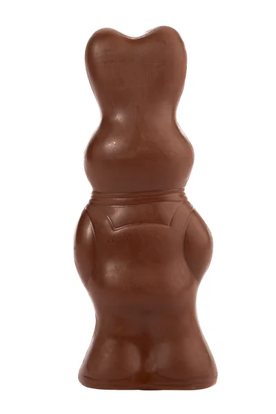 Rara vista coniglietto al cioccolato — Foto Stock