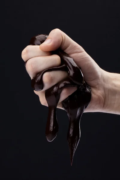 Chocolate espremido — Fotografia de Stock