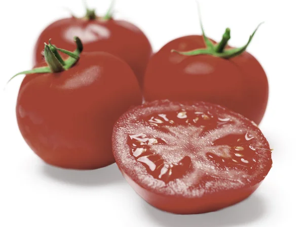 Trzy i pół pomidory — Zdjęcie stockowe