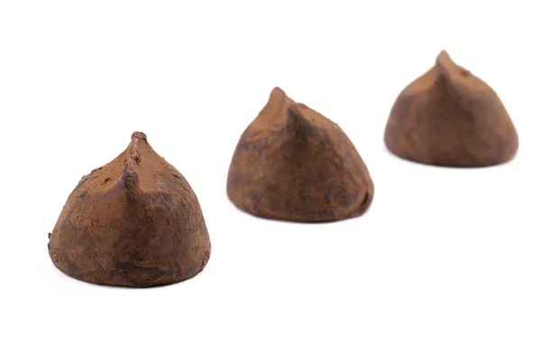Três chocolate — Fotografia de Stock