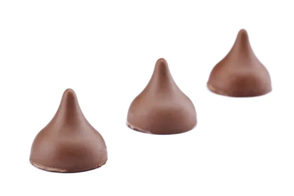 Čokoládové bonbóny polibek Stock Snímky
