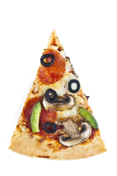 Snijd van pizza Rechtenvrije Stockfoto's