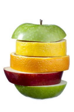 Various fruit slices clipart