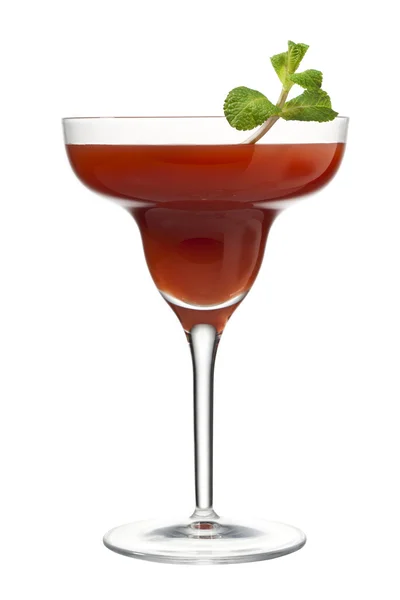 Zumo de fruta en vaso de martini — Foto de Stock