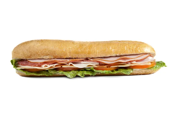 Dlouhé a lahodné sendviče — Stock fotografie