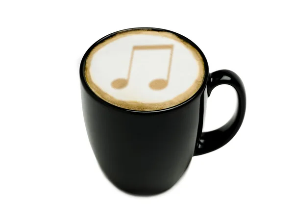 Cappuccino musical — Fotografia de Stock