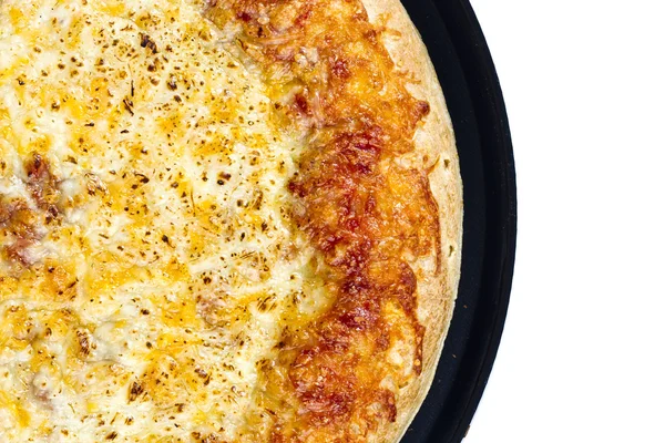 Op smaak gebrachte kaas pizza — Stockfoto