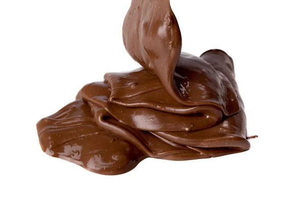 Giro de chocolate grueso — Foto de Stock