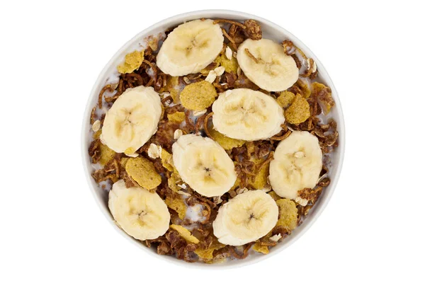 Top view breakfast cereal — Stock Photo, Image