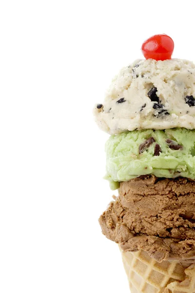各种口味的冰淇淋 — 图库照片