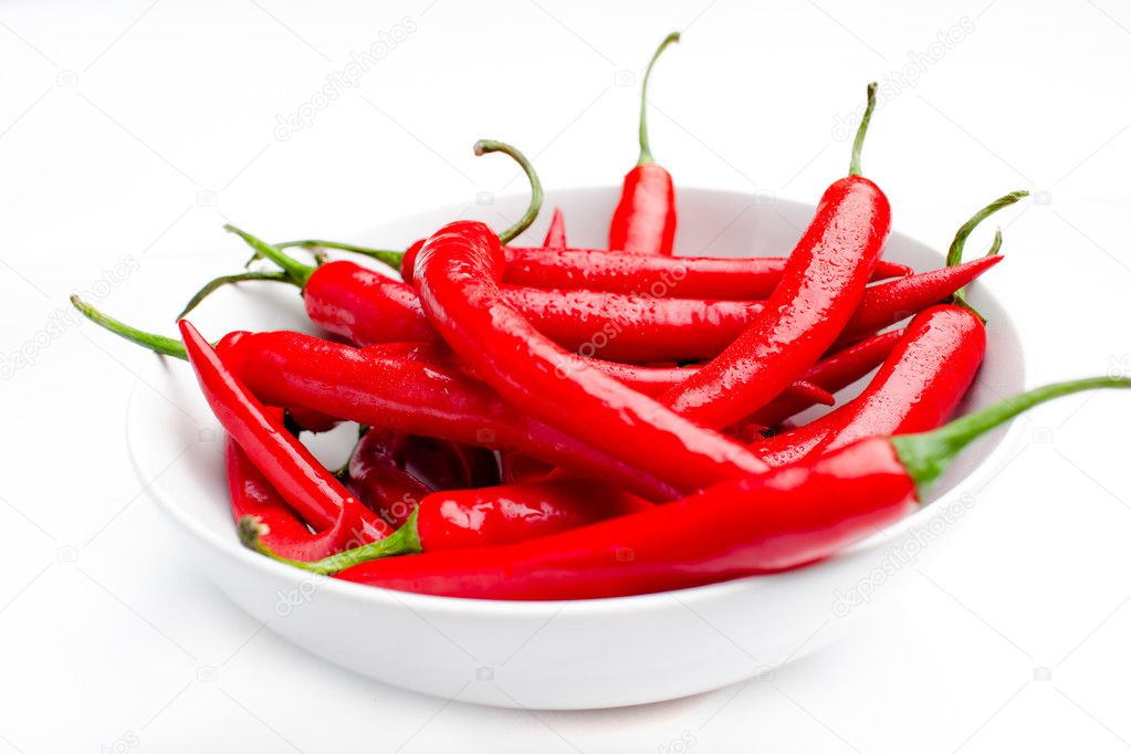 Moist Red Peppers in a Bowl