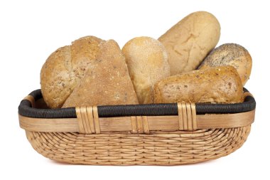 çeşitli ekmek sepeti