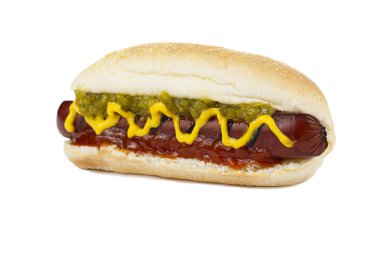 Fresh hot dog sandwich clipart