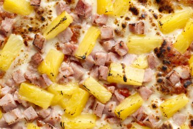 Hawai pizza makro çekim