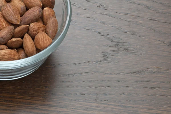 A bowl of almond nuts — Stock Photo, Image