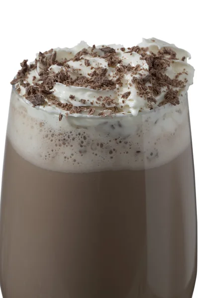 크림 초콜릿 음료 한 잔 — 스톡 사진