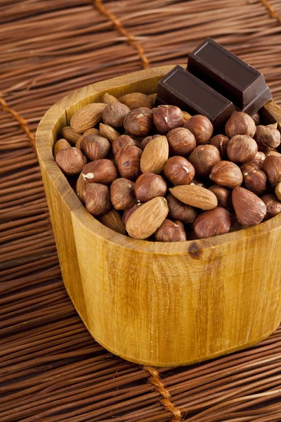 Mandorle con cioccolato — Foto Stock