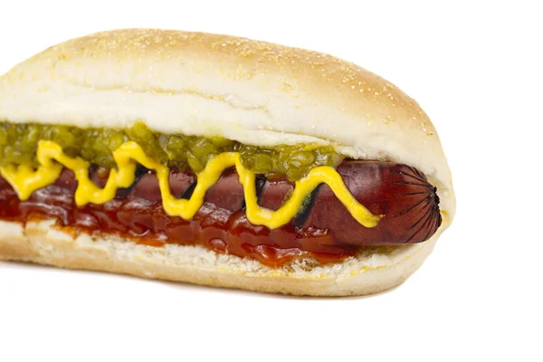 Sandwich de perrito caliente americano —  Fotos de Stock