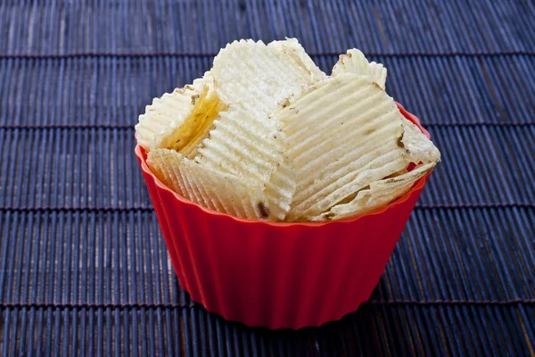 stock image Bowl of yummy chips