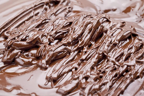 Braune geschmolzene Schokolade — Stockfoto